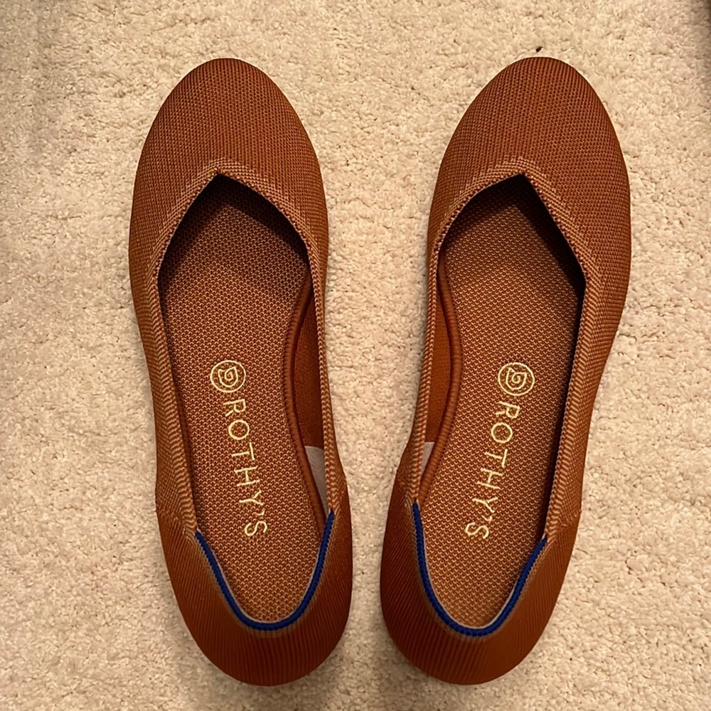 Rothy’s flats. Beige. Good condition. Only worn 3 times.